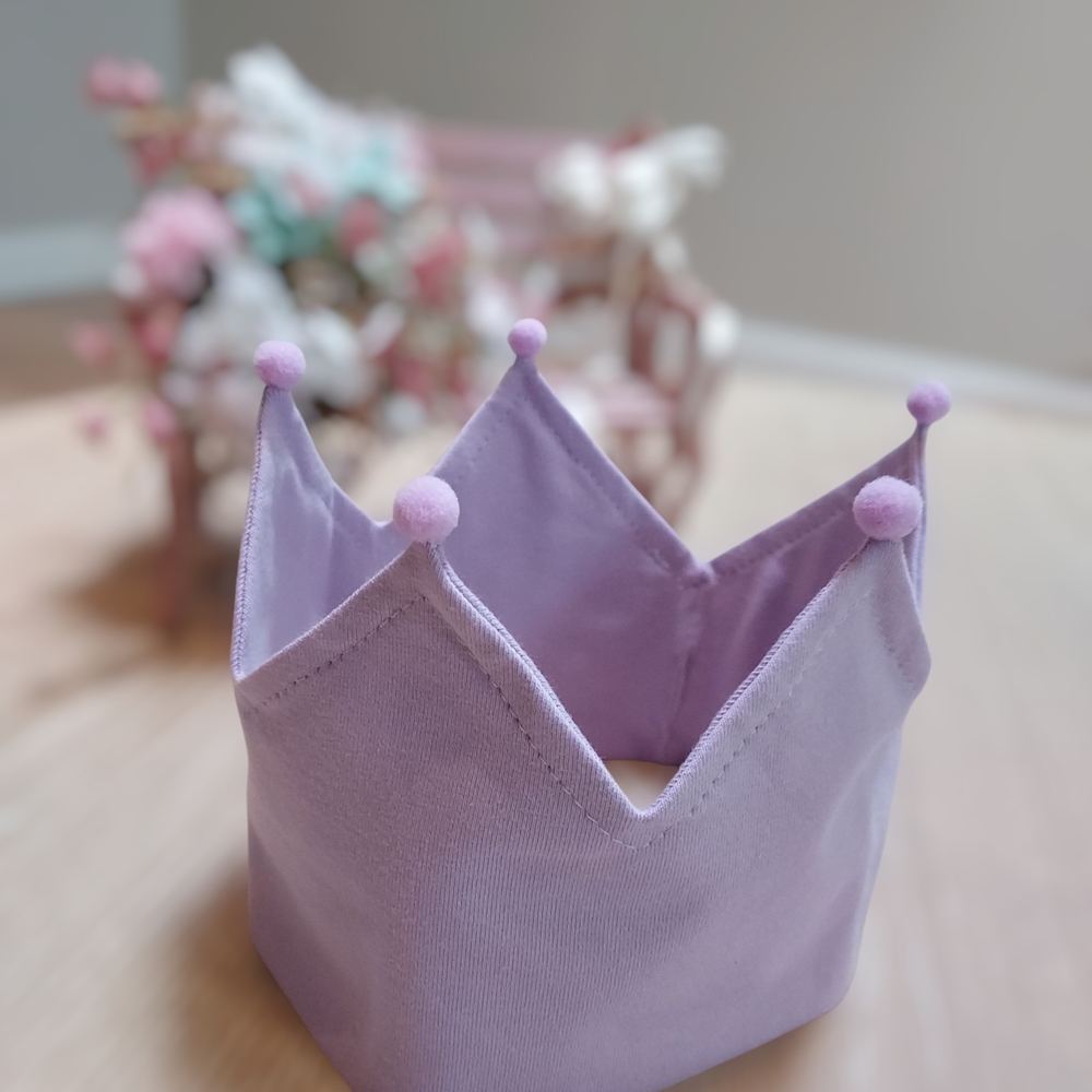 Handmade Lavender Crown Headband for kids